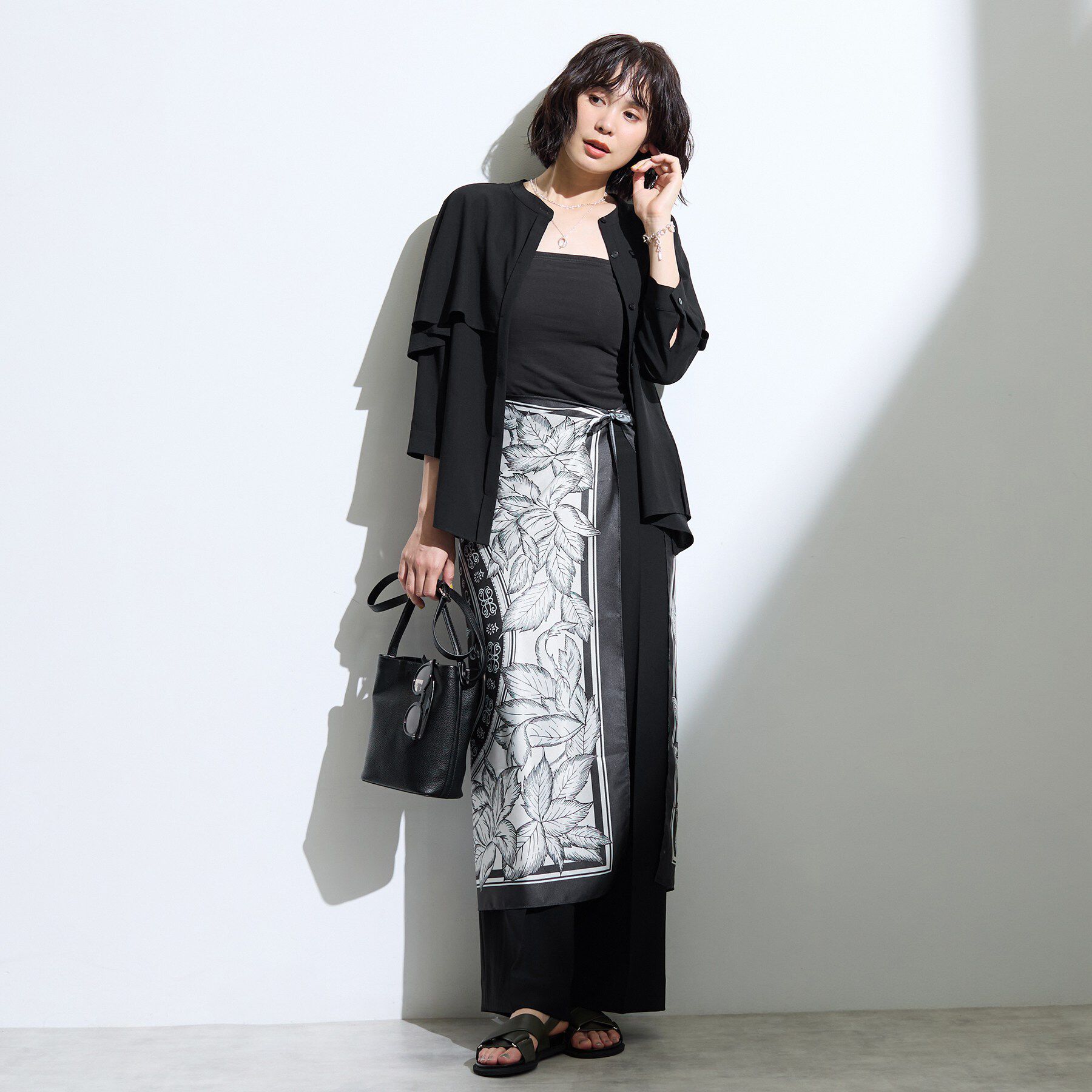 INDIVI「【新作登場！着る日傘】 ケープ風ブラウス」|シャツ・ブラウス|