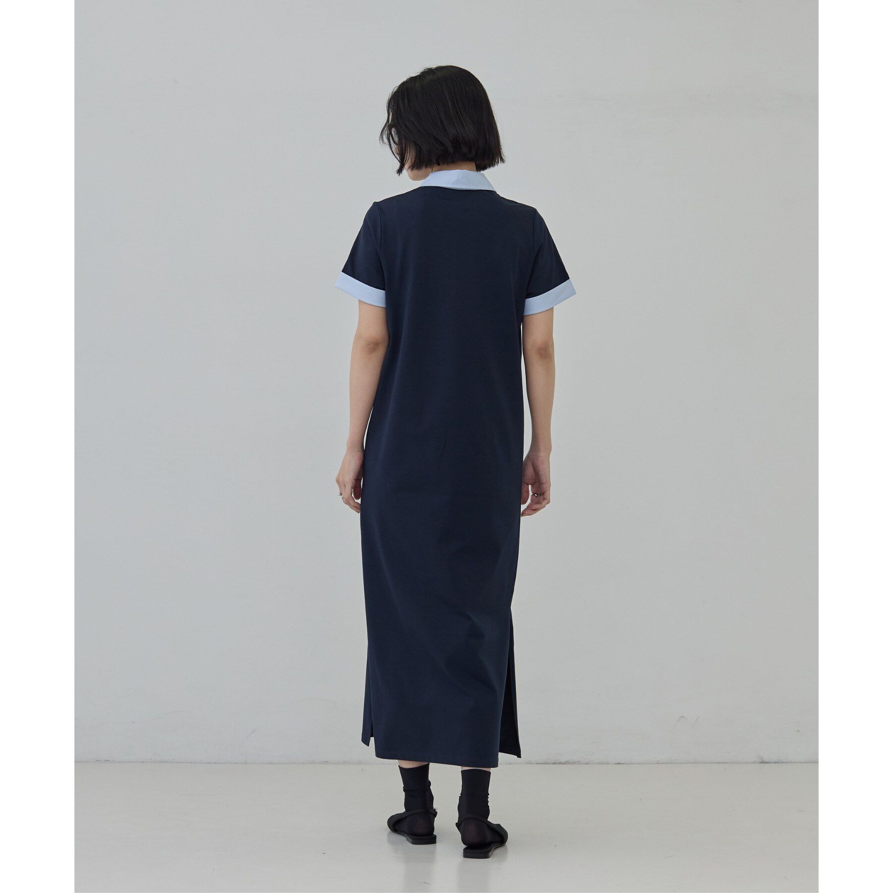 GALLEST「ポロ衿カットソーワンピ―ス」|ワンピース|