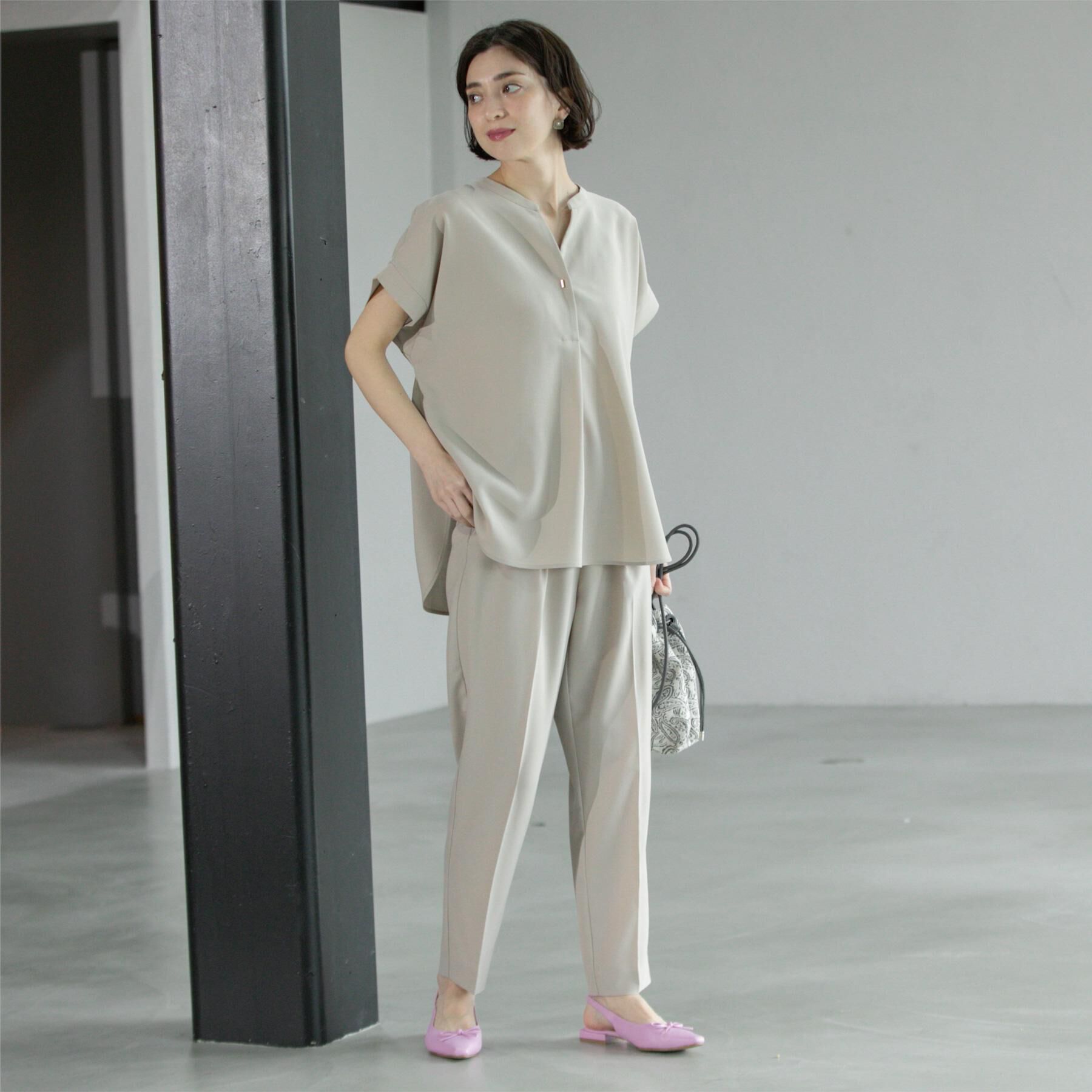 OPAQUE.CLIP「《6色展開／丈が選べる》美脚イージーテーパードパンツ／セットアップ対応【ストレッチ／洗濯機洗い可／防」|その他|