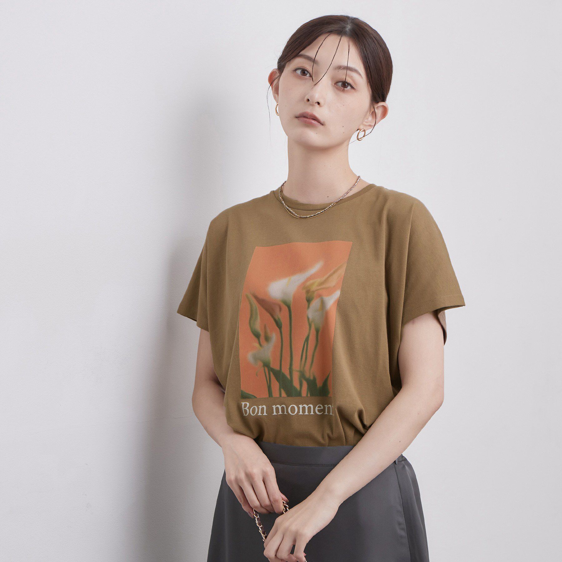 OPAQUE.CLIP「フォトプリントTシャツ【洗濯機OK】」|Tシャツ・カットソー|