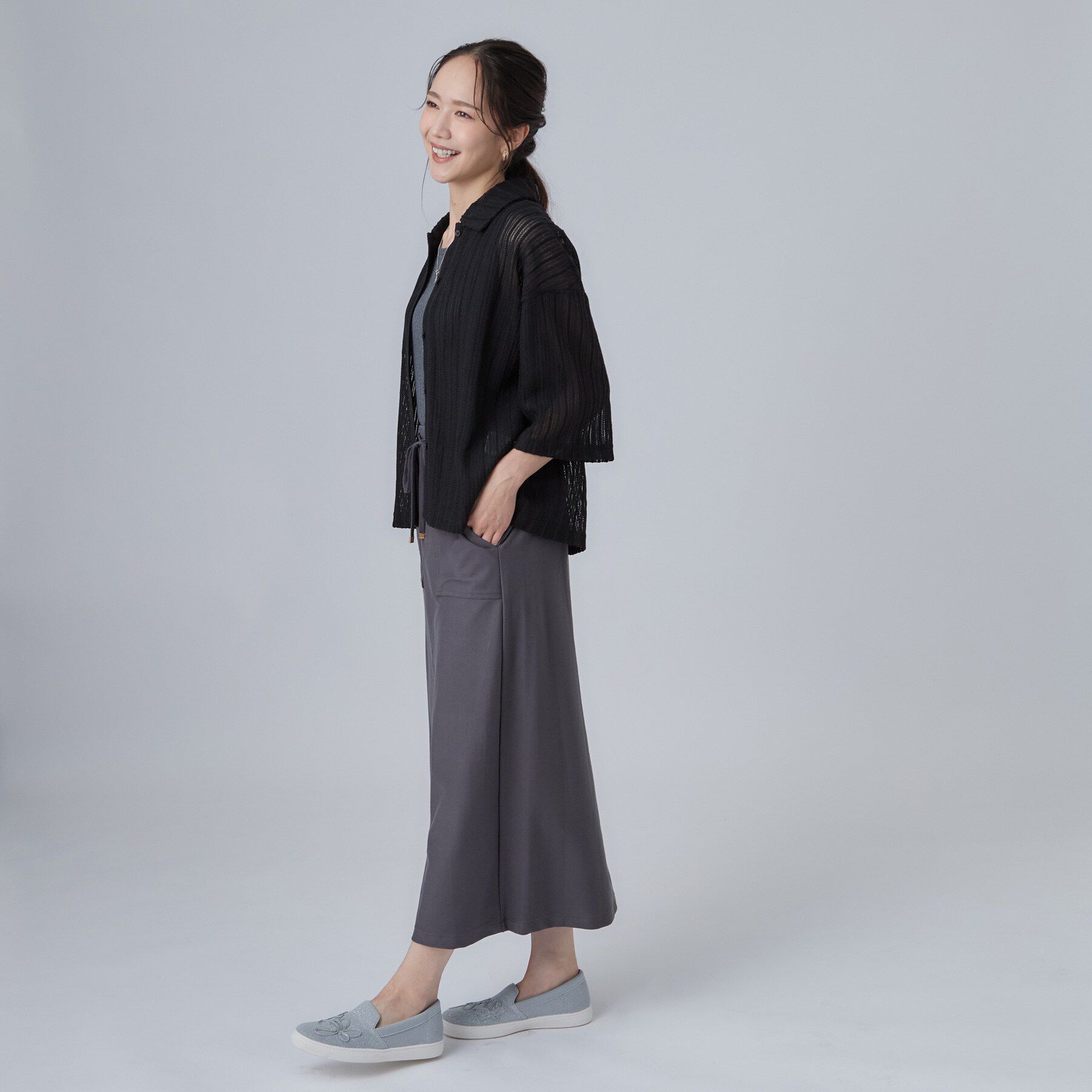 SHOO･LA･RUE「ニット花刺繍スリッポン」|その他|