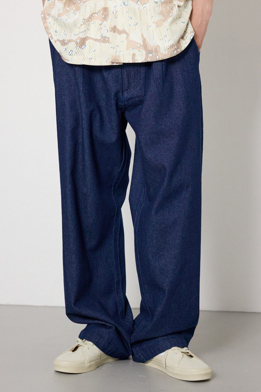 RODEO CROWNS「Coolist Denim ワイドパンツ」|デニム|NVY