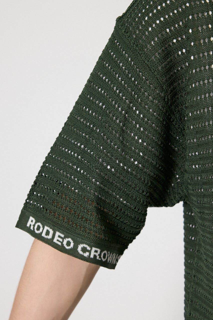 RODEO CROWNS「シアーニットシャツカーディガン」|シャツ・ブラウス|
