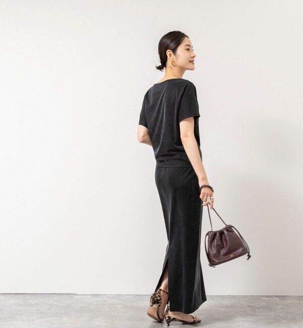 NOLLEY'S sophi「【BECシリーズ】ウォッシャブルキュプラサテンジャージードレーププルオーバー」|Tシャツ・カットソー|