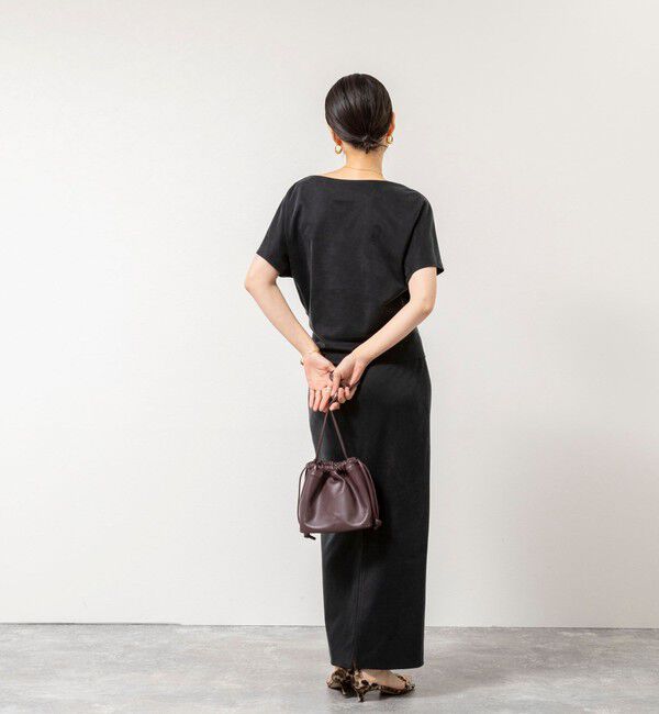 NOLLEY'S sophi「【BECシリーズ】ウォッシャブルキュプラサテンジャージードレーププルオーバー」|Tシャツ・カットソー|