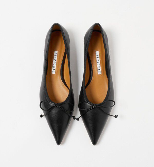 UNITED ARROWS「＜PIPPICHIC＞REMY ポインテッド バレエシューズ」|バレエシューズ|BLACK