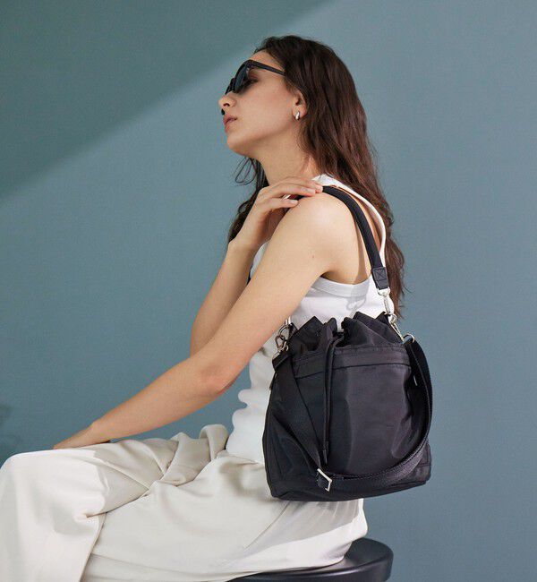 UNITED ARROWS green label relaxing「ハッスイ ポケットドロスト バッグ - はっ水 -」|ショルダー・メッセンジャー|BLACK