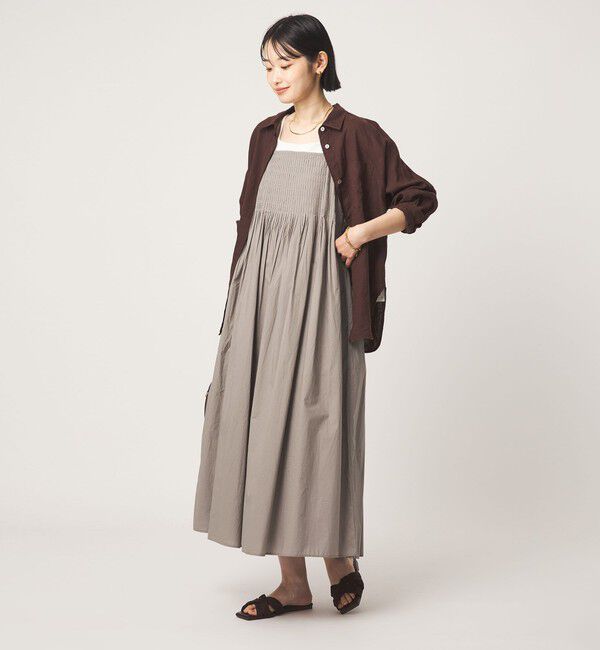 UNITED ARROWS green label relaxing「メニータック キャミソール ワンピース」|ワンピース|