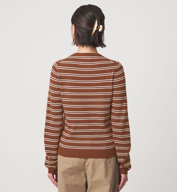 UNITED ARROWS green label relaxing「＜To b. by agnes b.コラボ＞マルチボーダー ニット カーディガン」|カーディガン|