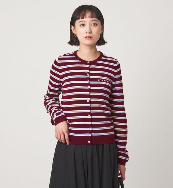 UNITED ARROWS green label relaxing「＜To b. by agnes b.コラボ＞マルチボーダー ニット カーディガン」|カーディガン|