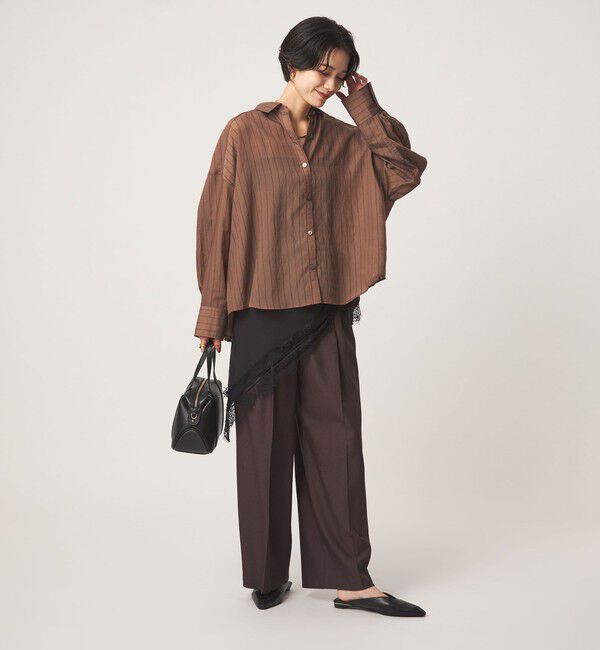 UNITED ARROWS green label relaxing「【結論シリーズ】ミルフィーユタックシャツ」|シャツ・ブラウス|