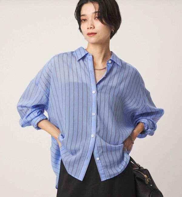 UNITED ARROWS green label relaxing「【結論シリーズ】ミルフィーユタックシャツ」|シャツ・ブラウス|