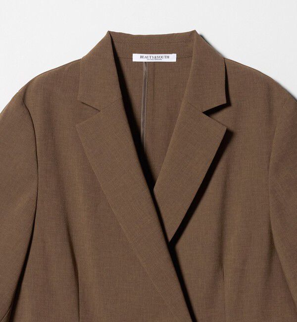 BEAUTY&YOUTH UNITED ARROWS「ハーフスリーブ ジャケット 吸水速乾 防シワ ウォッシャブル」|テーラードジャケット|