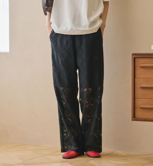 BEAUTY&YOUTH UNITED ARROWS「【WEB限定 Wardrobe DAILY MINIMAL】レース イージーパンツ ウォッシャブル」|その他|