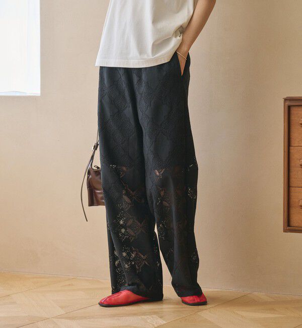 BEAUTY&YOUTH UNITED ARROWS「【WEB限定 Wardrobe DAILY MINIMAL】レース イージーパンツ ウォッシャブル」|その他|