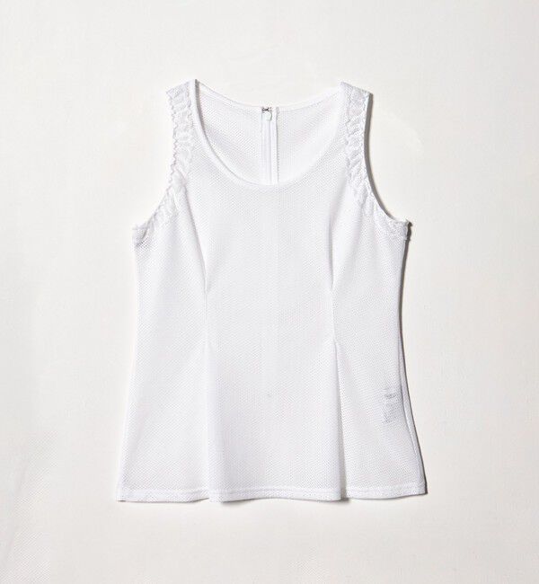 ATTISESSION「＜ATTISESSION＞メッシュ レース ノースリーブ トップス」|シャツ・ブラウス|