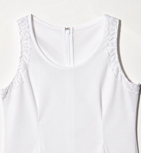 ATTISESSION「＜ATTISESSION＞メッシュ レース ノースリーブ トップス」|シャツ・ブラウス|
