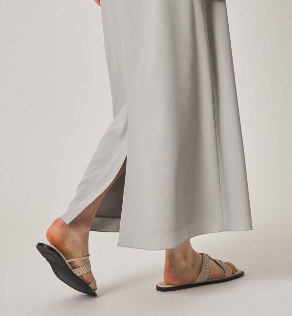 STEVEN ALAN「＜Steven Alan＞バックサテン ジョーゼット ロングスカート」|スカート|