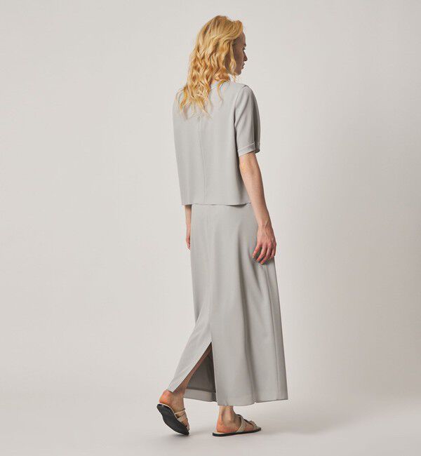 STEVEN ALAN「＜Steven Alan＞バックサテン ジョーゼット ロングスカート」|スカート|