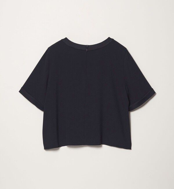 STEVEN ALAN「＜Steven Alan＞バックサテン ジョーゼット ショートスリーブ ブラウス」|シャツ・ブラウス|