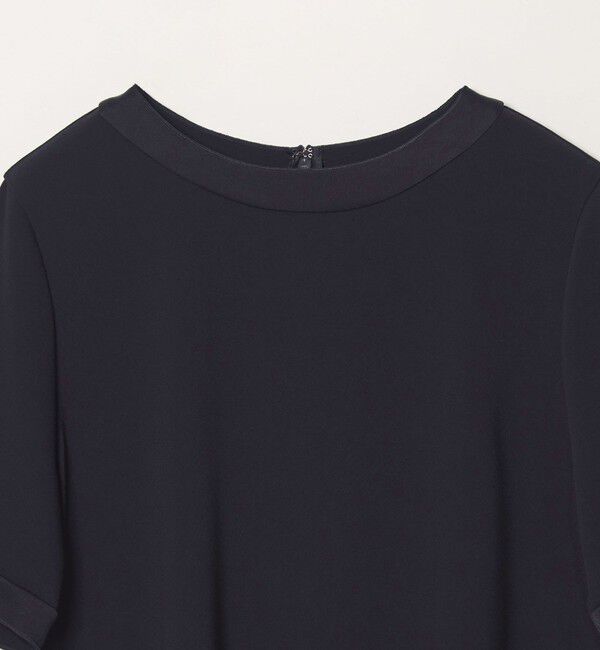 STEVEN ALAN「＜Steven Alan＞バックサテン ジョーゼット ショートスリーブ ブラウス」|シャツ・ブラウス|