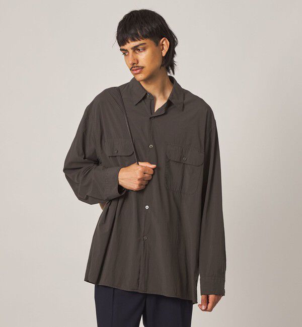 STEVEN ALAN「＜Steven Alan＞ シアー ナイロン ガーメントダイ シャツ」|シャツ・ブラウス|