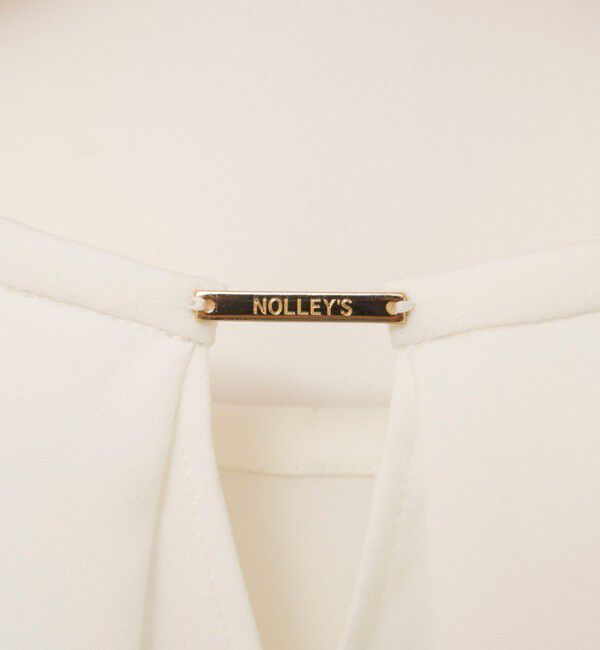 NOLLEY'S「【WEB限定】ウォッシャブルストレッチジョーゼットラッフル袖ブラウス」|シャツ・ブラウス|