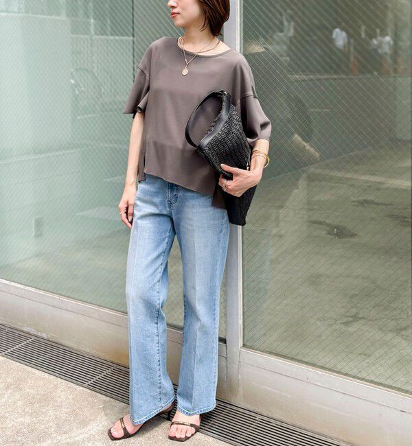 NOLLEY'S「【WEB限定】ウォッシャブルストレッチジョーゼットラッフル袖ブラウス」|シャツ・ブラウス|