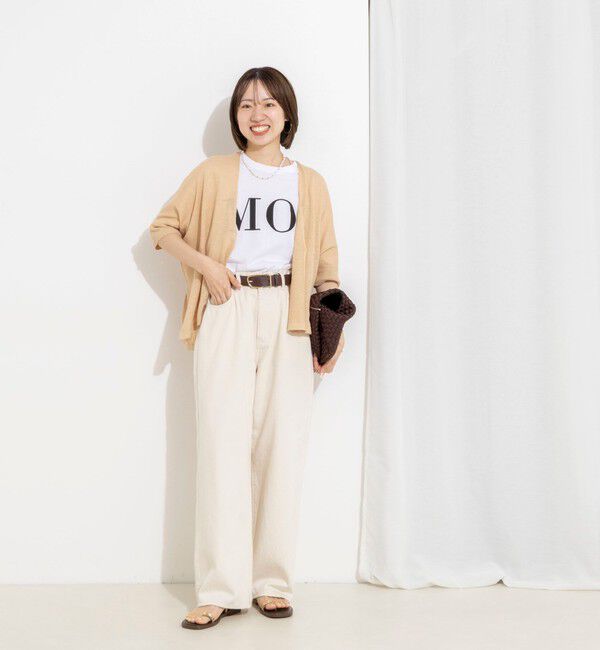 NOLLEY'S「《手洗い可能》フレンチリネンボレロカーデ」|カーディガン|
