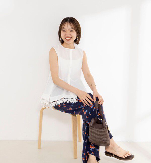 NOLLEY'S「【MARILYN MOON/マリリーンムーン】2WAY handkerchief hem blouse」|シャツ・ブラウス|