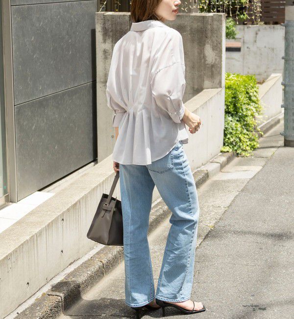 NOLLEY'S「《接触冷感》【BECシリーズ】ウォッシャブルシアースキッパータック半袖ブラウス」|シャツ・ブラウス|