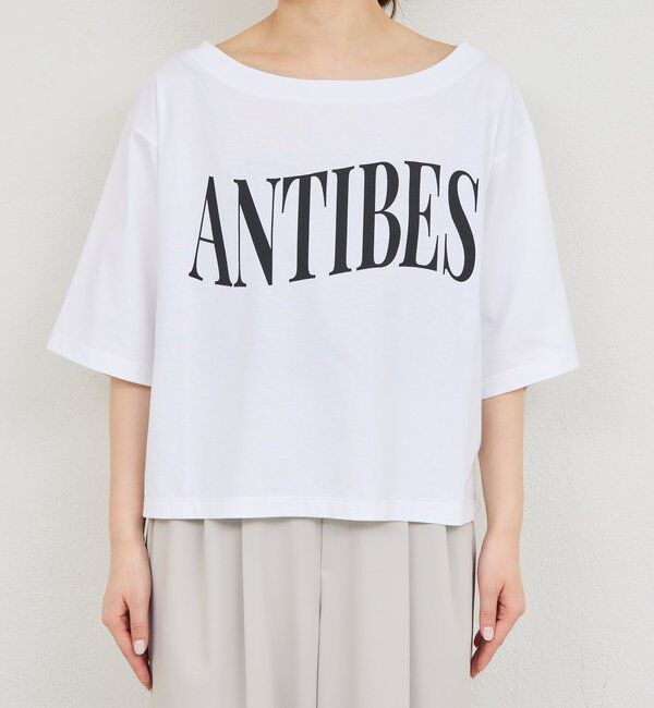  「オフショルロゴカットソー」|Tシャツ・カットソー|