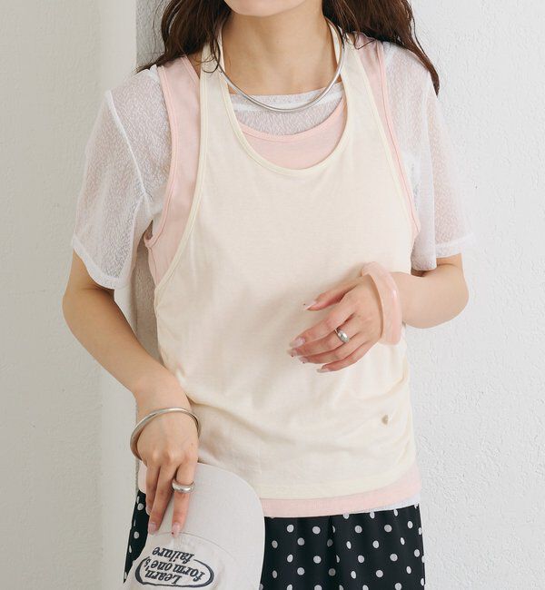  「シアーTレイヤードタンクSET」|シャツ・ブラウス|