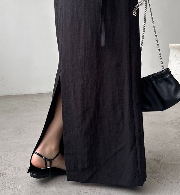  「【低身長サイズあり】サイドベルトストレートスカート」|スカート|