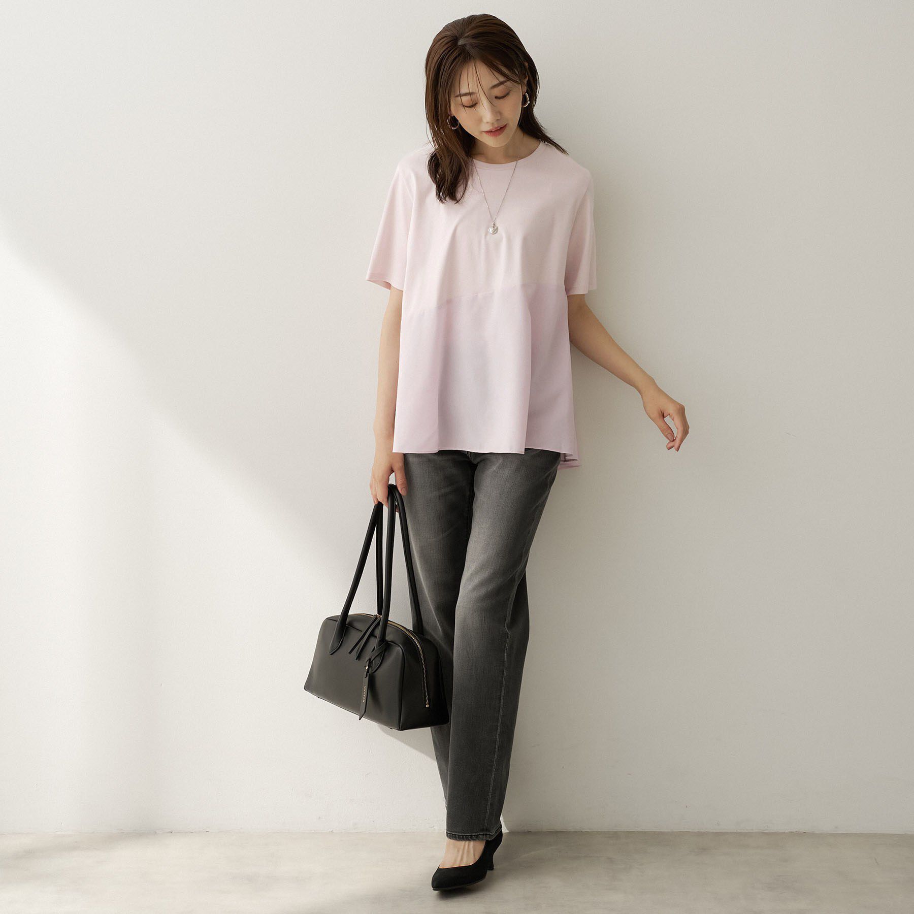 UNTITLED「異素材ドッキングプルオーバー」|Tシャツ・カットソー|