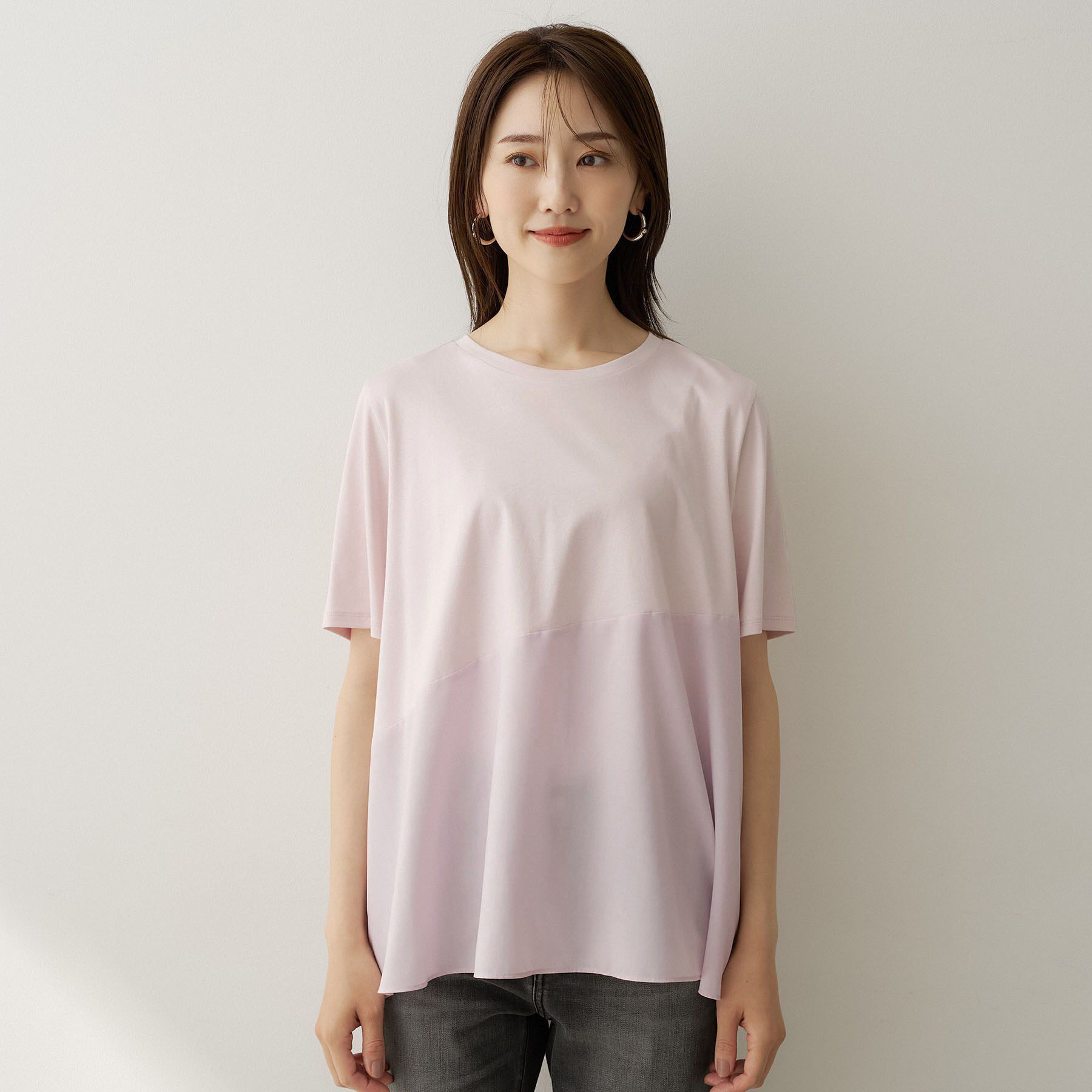 UNTITLED「異素材ドッキングプルオーバー」|Tシャツ・カットソー|