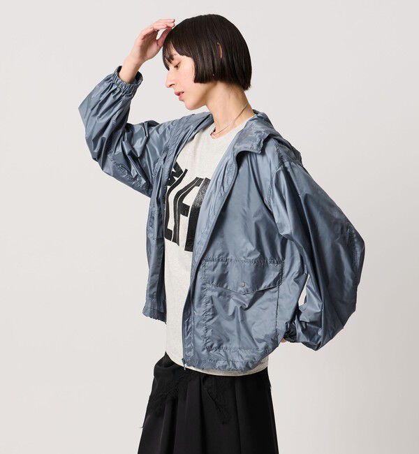 UNITED ARROWS「ショート ボリューム ブルゾン ‐ウォッシャブル‐」|ブルゾン・スタジャン|DK.GRAY