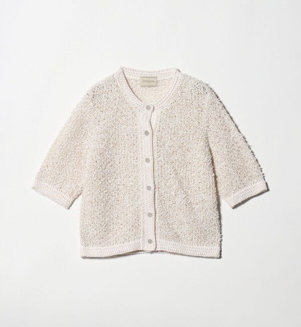 UNITED ARROWS「YTM 7分袖 カラー ミックス カーディガン」|カーディガン|