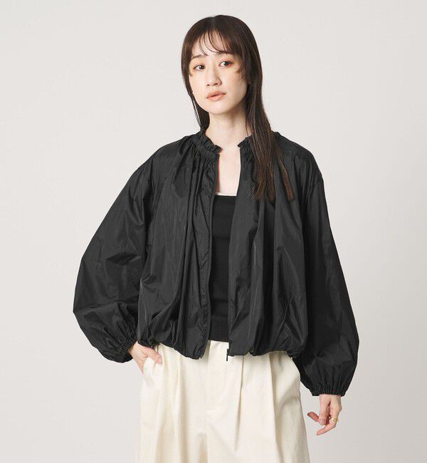 UNITED ARROWS「シアー タフタ ブルゾン ‐はっ水 ウォッシャブル‐」|ブルゾン・スタジャン|BLACK
