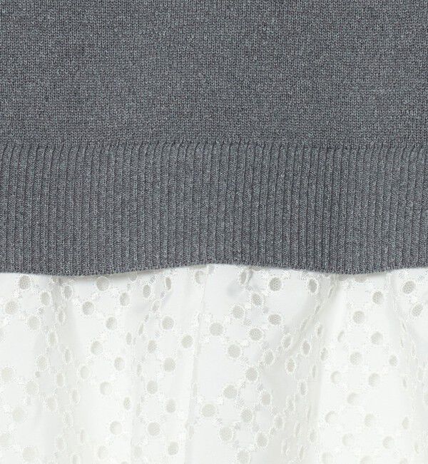 UNITED ARROWS「カットワーク バルーン シルエット ニット ‐ウォッシャブル‐」|ニット・セーター|