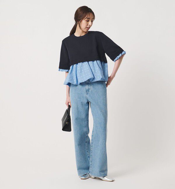 UNITED ARROWS「カットワーク バルーン シルエット ニット ‐ウォッシャブル‐」|ニット・セーター|