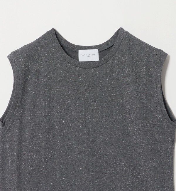 UNITED ARROWS「ラメ テンジク ノースリーブ カットソー」|Tシャツ・カットソー|