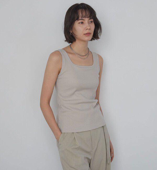 UNITED ARROWS green label relaxing「デコルテタンクトップ / カップインナー」|タンクトップ|