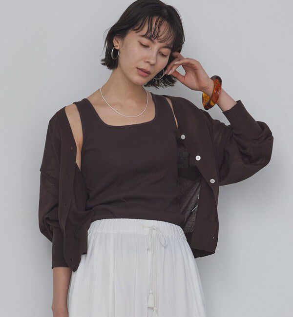 UNITED ARROWS green label relaxing「デコルテタンクトップ / カップインナー」|タンクトップ|
