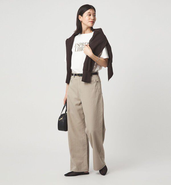 UNITED ARROWS green label relaxing「【WEB限定】＜at ease＞フロッキープリント カットソー」|Tシャツ・カットソー|