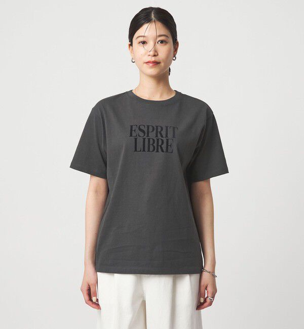 UNITED ARROWS green label relaxing「【WEB限定】＜at ease＞フロッキープリント カットソー」|Tシャツ・カットソー|