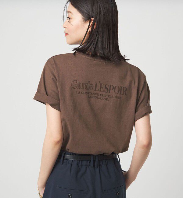 UNITED ARROWS green label relaxing「【WEB限定】＜at ease＞フロッキープリント カットソー」|Tシャツ・カットソー|