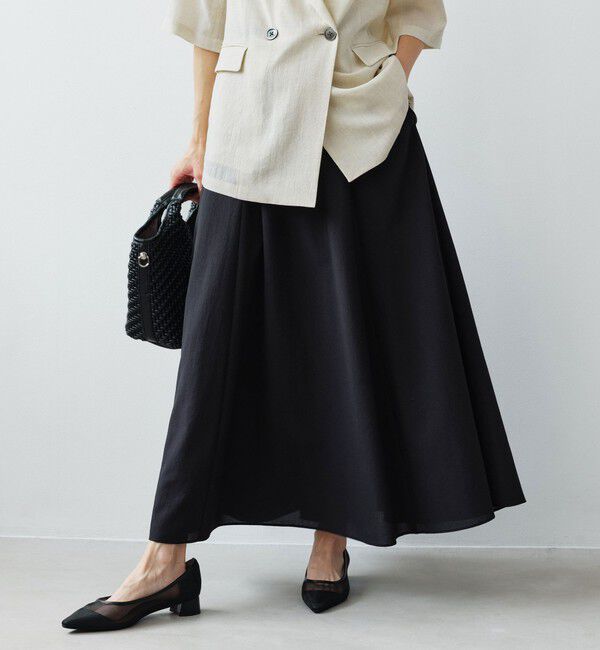 UNITED ARROWS green label relaxing「【結論シリーズ】ドライクロス フレアスカート マシンウォッシャブル  通気性」|フレア|