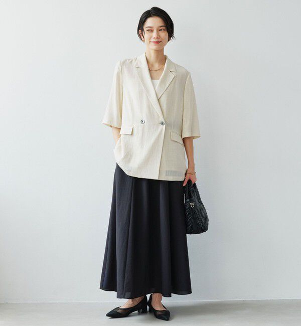 UNITED ARROWS green label relaxing「【結論シリーズ】ドライクロス フレアスカート マシンウォッシャブル  通気性」|フレア|
