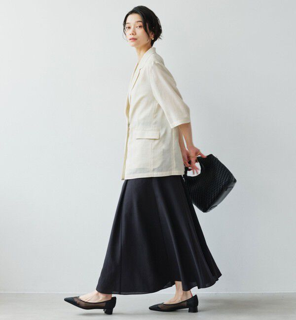 UNITED ARROWS green label relaxing「【結論シリーズ】ドライクロス フレアスカート マシンウォッシャブル  通気性」|フレア|